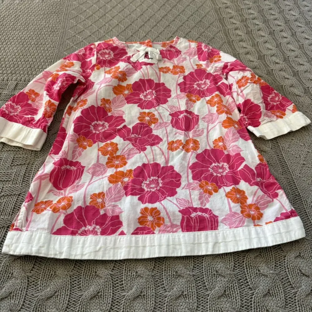 Janie & Jack Pink & Orange Floral Coverup ~ 3